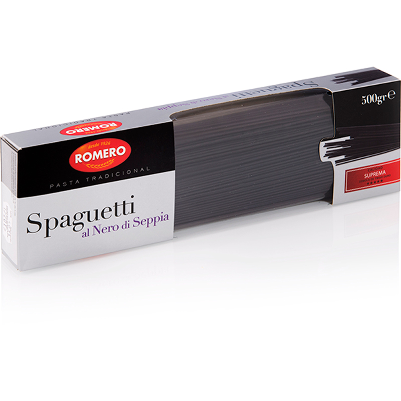 PASTA ESPAGUETI TINTA DE SÈPIA BOSSA 12/500gr.