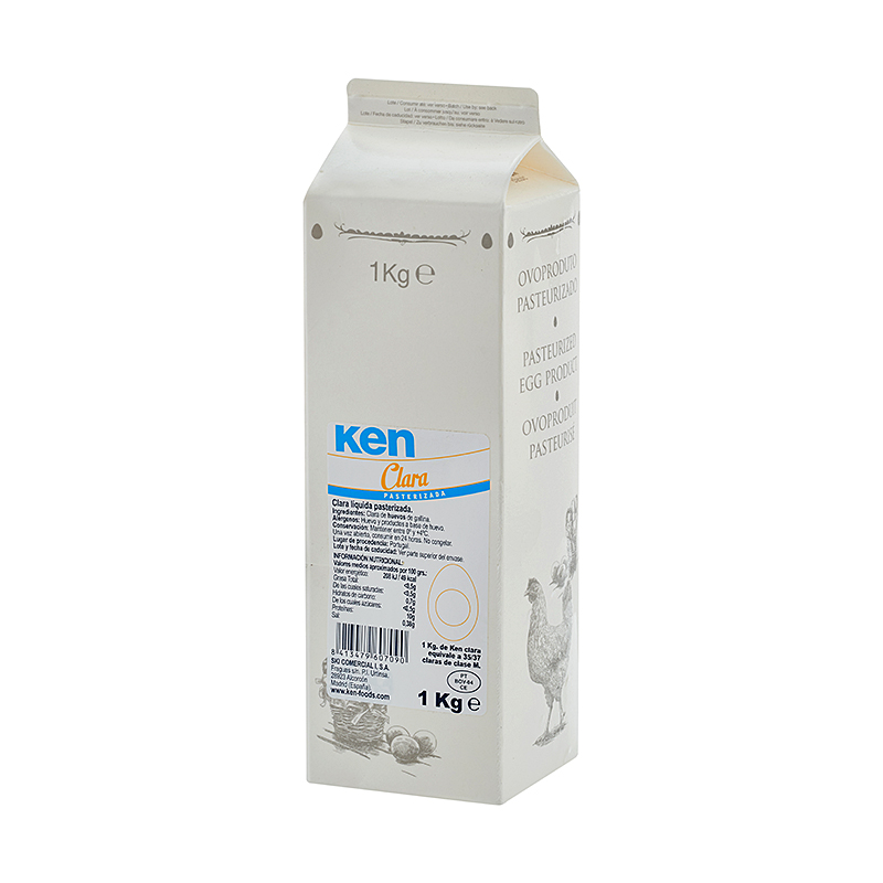 CLARA HUEVO LÍQUIDA PASTEURIZADA BRICK 10/1Kg