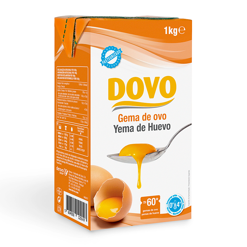 YEMA DE HUEVO LÍQUIDA PASTEURIZADA BRICK 8/1Kg