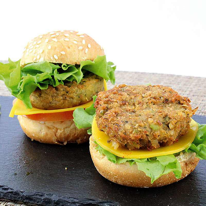 PVEG HAMBURGUESA LENTEJAS/MENTA (80g.) 1/4Kg.