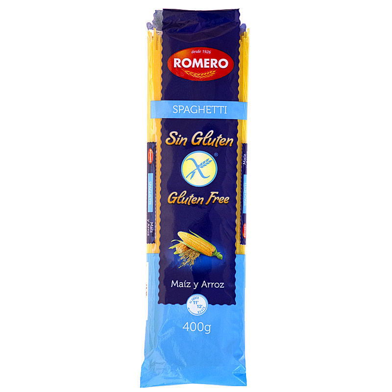 PASTA ESPAGUETI S/GLUTEN 12/400gr