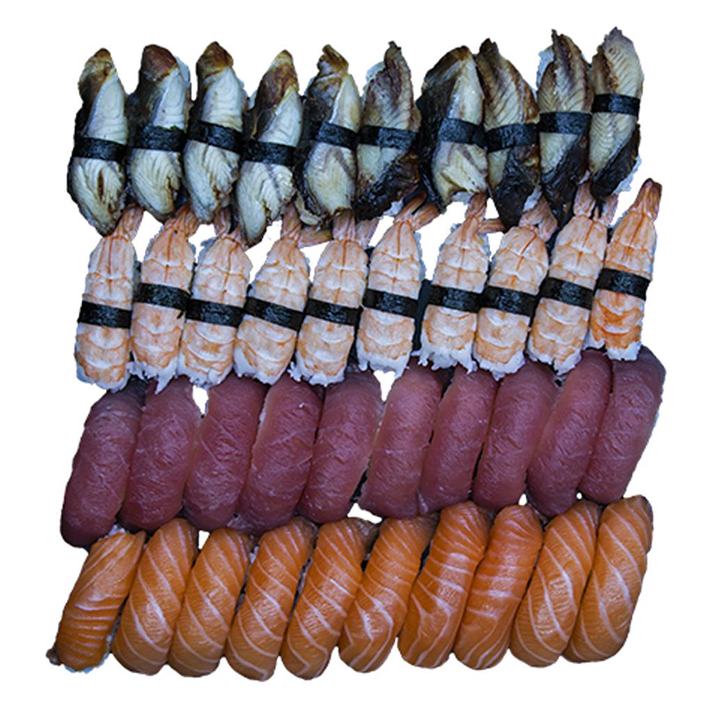 SUSHI NIGIRI PREMIUM Nº1 40 Un.(anguila, llagostí, salmó i tonyina)