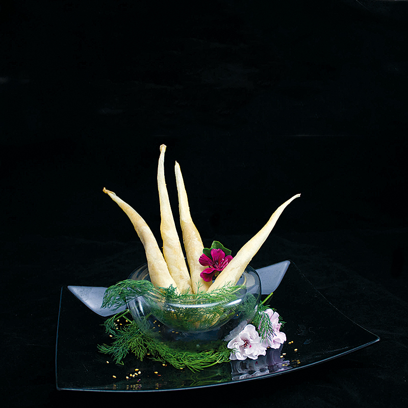 TWISTER LANGOSTINO Y RAPE CAVA (40u/apx) 