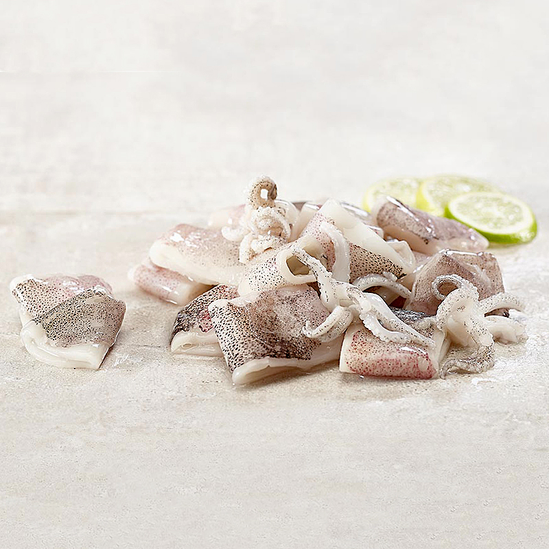 CALAMAR PATAGÓNICO TROCEADO C/P BLOQ. 4/1Kg.
