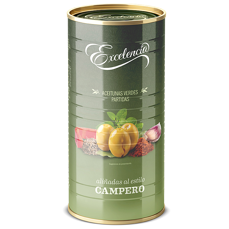 OLIVES VERDES TRENCADES ESTIL CAMPERO 6/2Kg (700 P.N.E.)