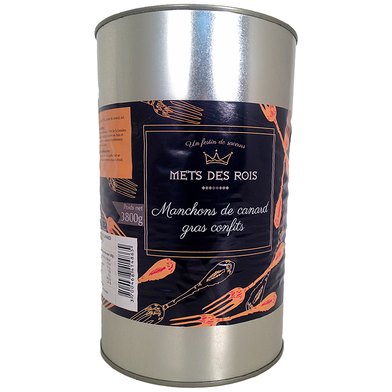 GARRÓ D´ÀNEC CONFIT LLAUNA 3,825kg (20-25 peces)