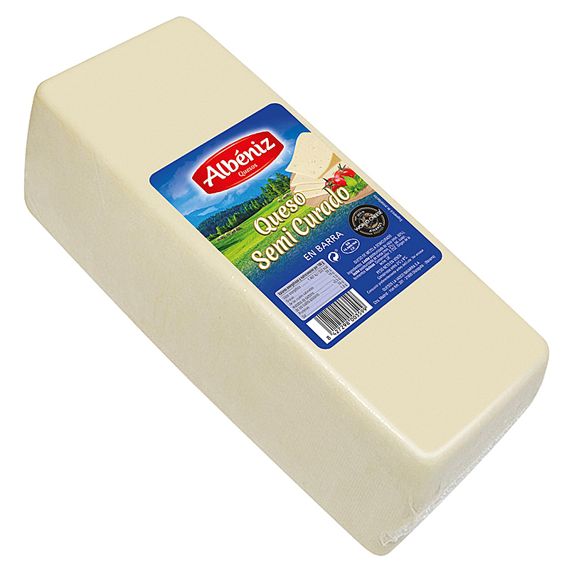 QUESO MEZCLA SEMICURADO BARRA 2/3Kg aprox. PRECIO KG