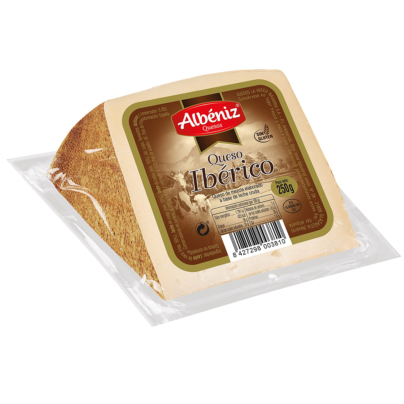 FORMATGE IBÈRIC CURAT CUNYA 12/250gr