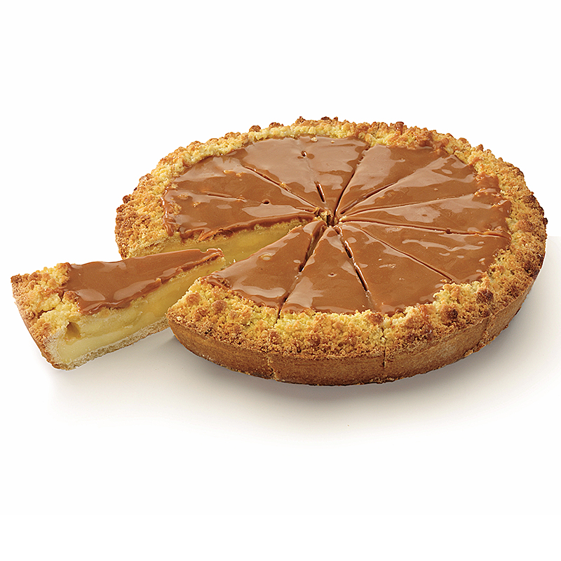 PASTÍS CRUMBLE DE POMA I CARAMEL PRETALLADA 12R. 4/1800gr