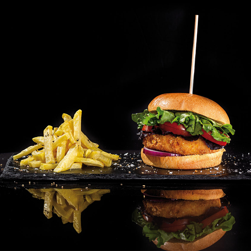 HAMBURGUESA POLLO CRUNCHY (110g) 3,5Kg