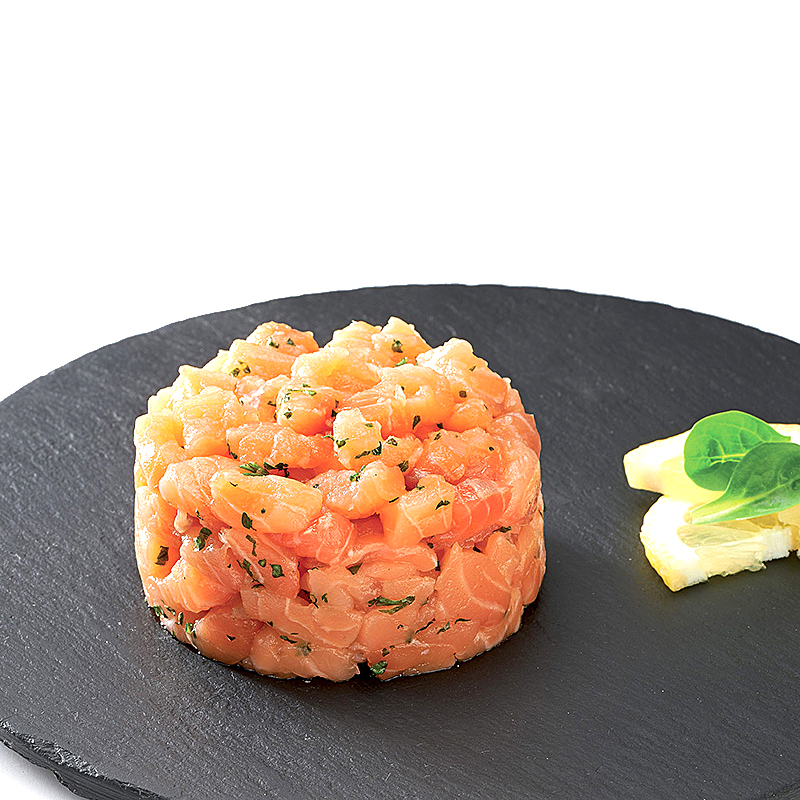 TÀRTAR DE SALMÓ (20ux100g)Buit C.2Kg