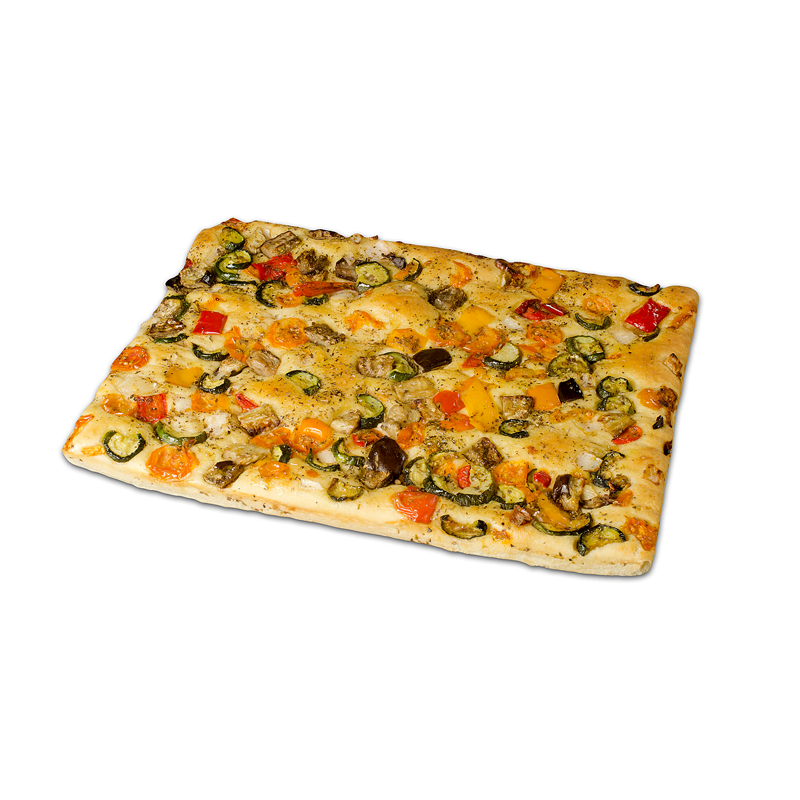 FOCACCIA VEGETARIANA 40X30mm 4/800gr