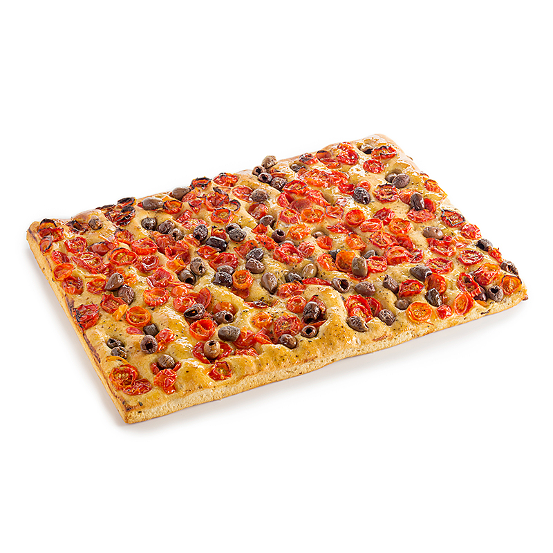 FOCACCIA AMB OLIVES I TOMÀQUET 4/800gr