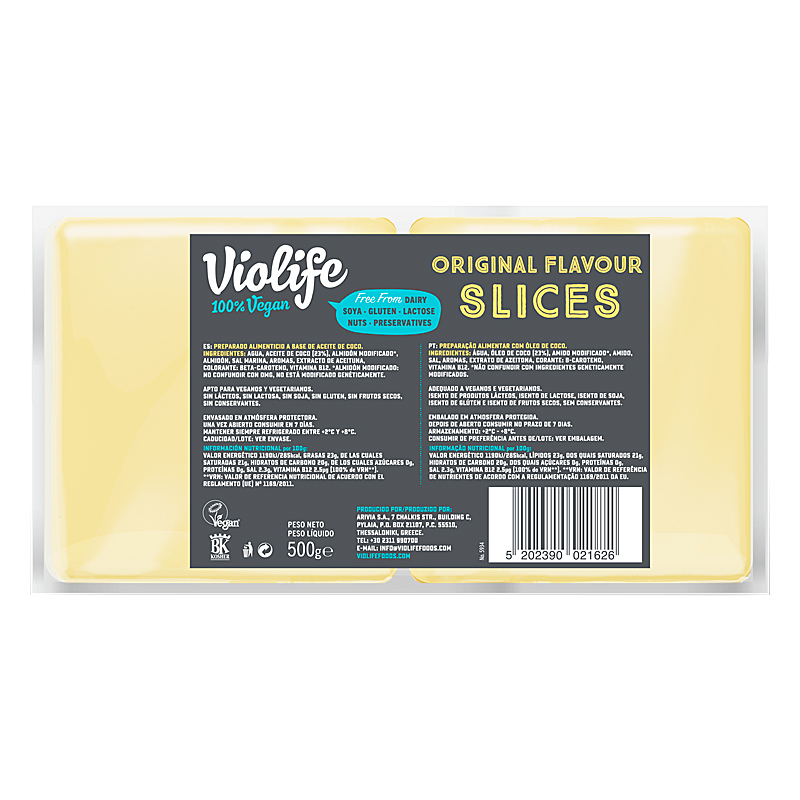 PVEG TIPO QUESO ORIGINAL LONCHEADO S/G-S/L 8/500gr