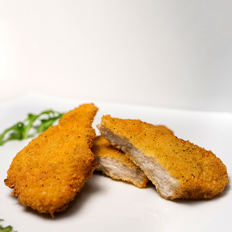 POLLO PECHUGA FILETEADA EMPANADA (125gr) C.4Kg
