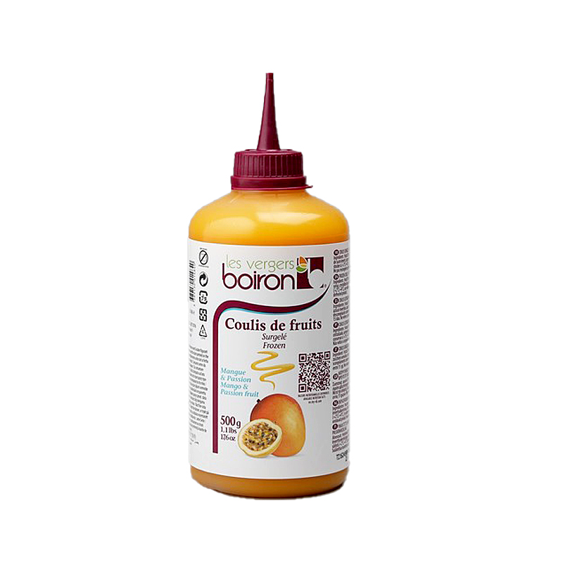 COULIS DE MANGO Y MARACUYÁ IQF HALAL 12/500gr