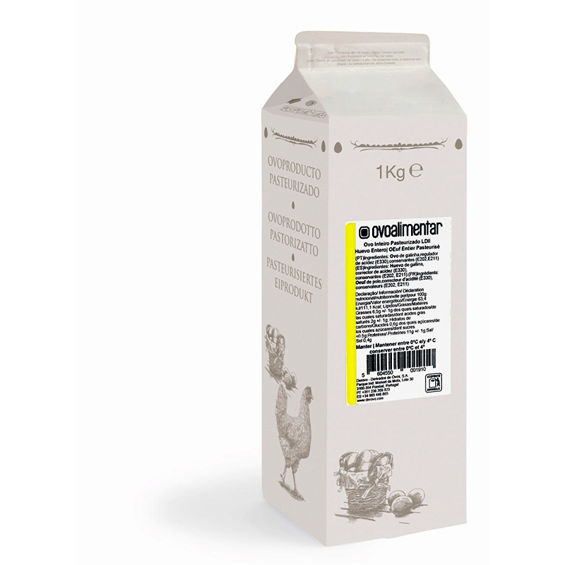 OU LÍQUID PASTEURITZAT CONGELAT 10/1Kg