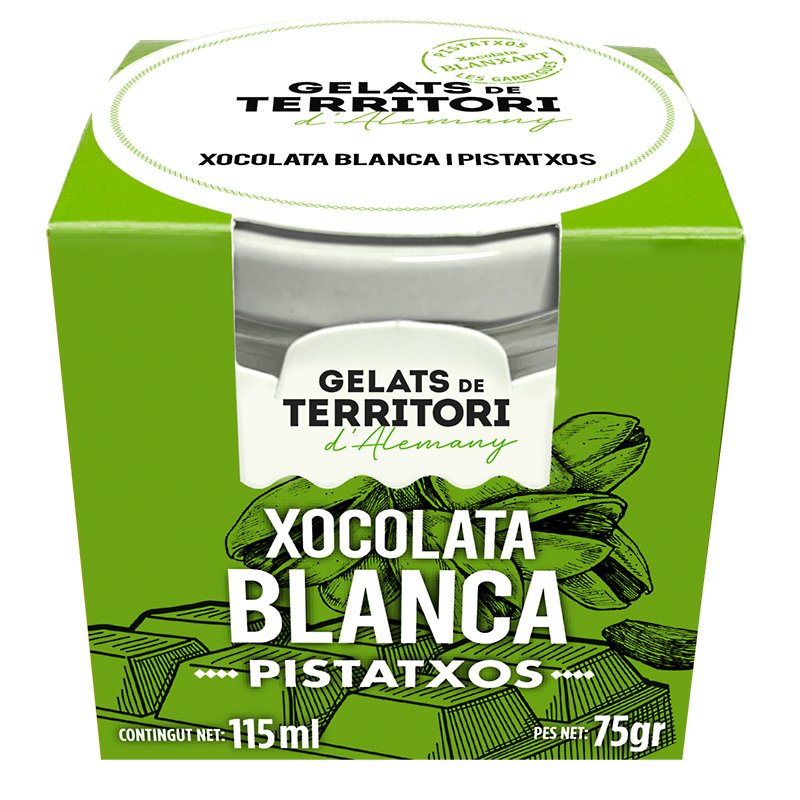 GELAT DE XOCOLATA BLANCA I FESTUCS DE LES GARRIGUES 8/115ml