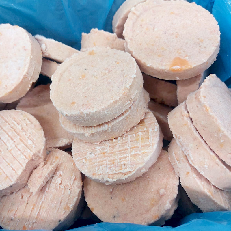 HAMBURGUESA SALMÓN  Y CALABAZA 80gr. C.4Kg