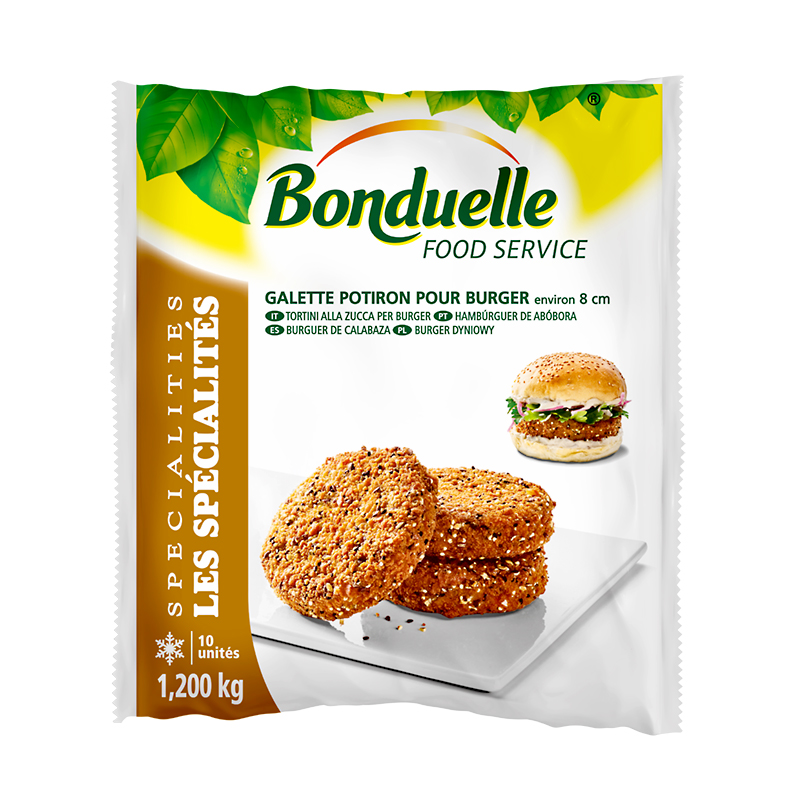 PVEG HAMBURGUESA CALABAZA Y QUESO 6/1,2Kg