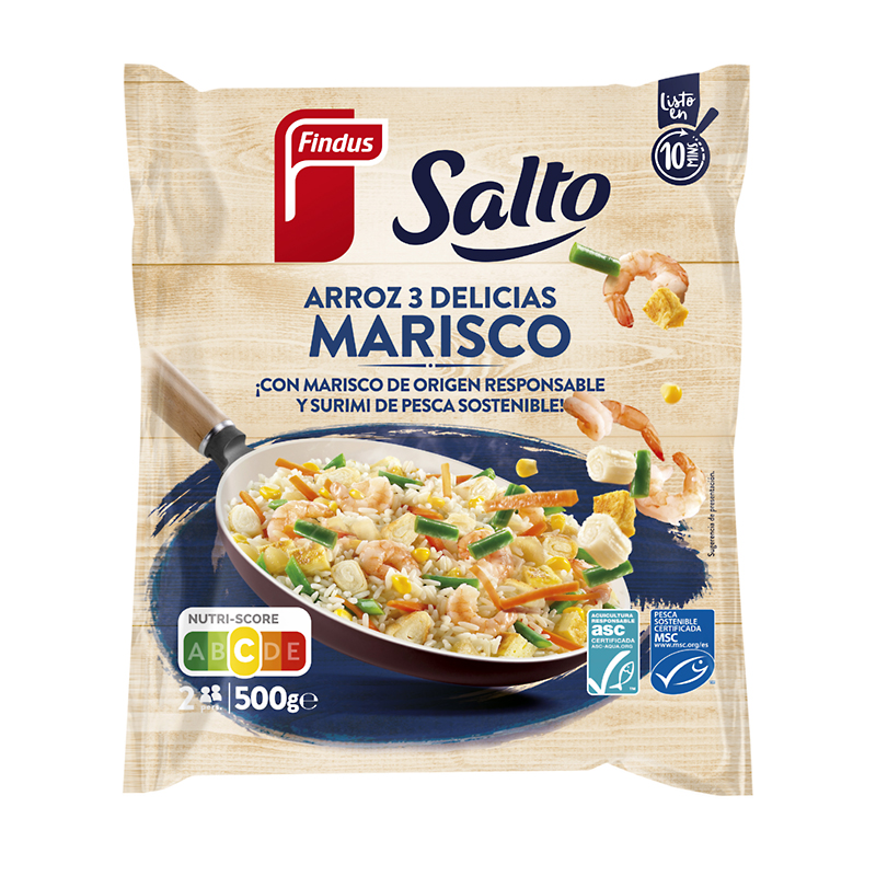 SALTEADO ARROZ 3 DELICIAS MARISCO 12/500g