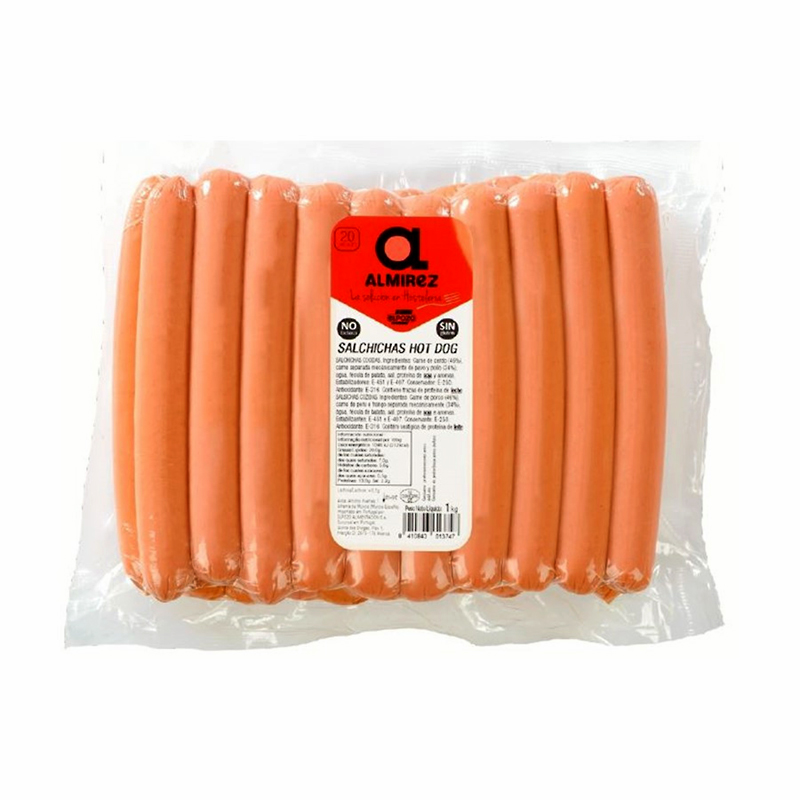 SALCHICHAS TIPO FRANKFURT S/G S/L 8/1Kg