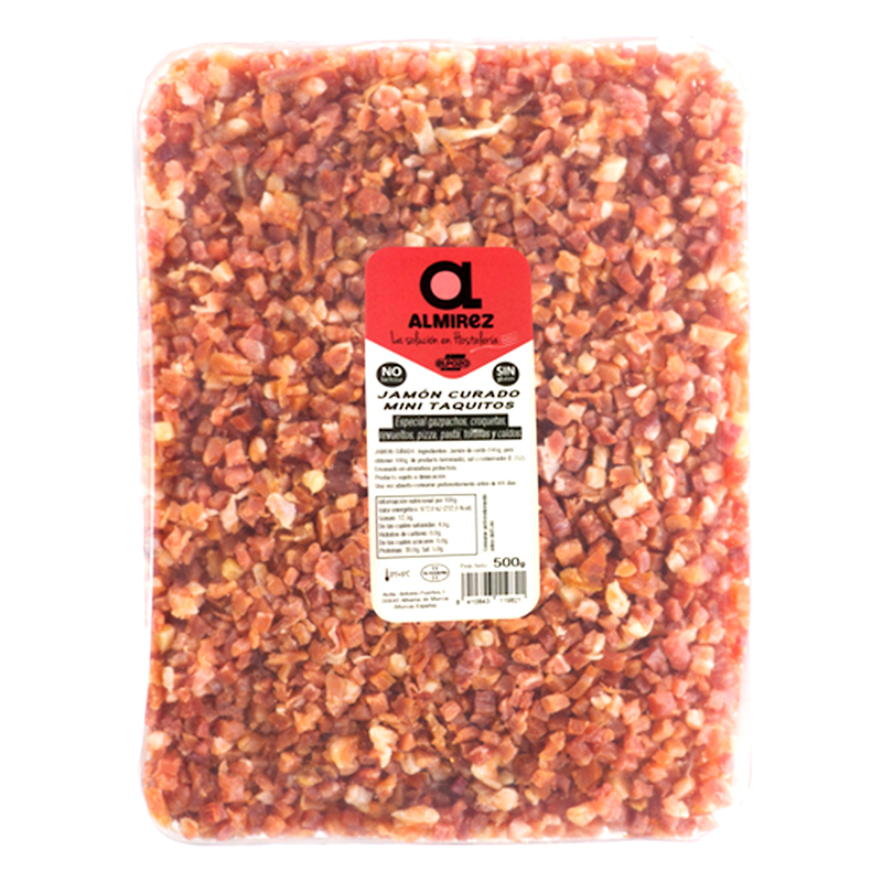 JAMON CURADO TAQUITOS MINI S/G S/L 4/500gr