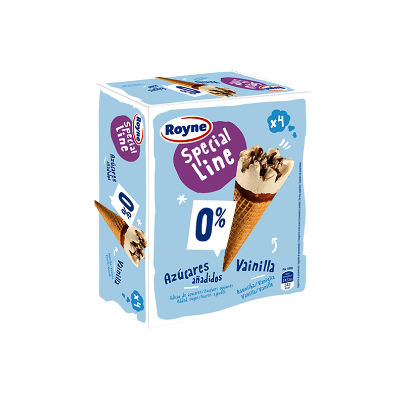 CONO VAINILLA S/A 9/(4X120ml)