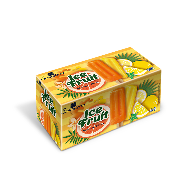 GELAT SORBET ICE FRUIT (LLIMONA/TARONJA) 12/(10X75ml