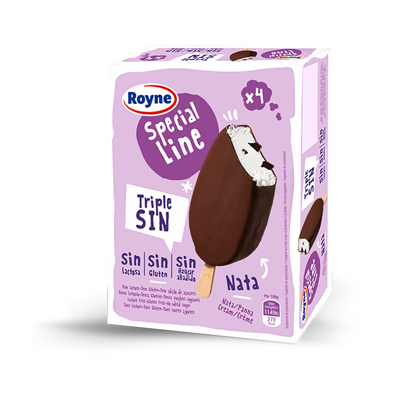 GELAT BOMBÓ SABOR NATA TRIPLE-SIN S/G S/L S/S 9/(Pack 4x110ml)