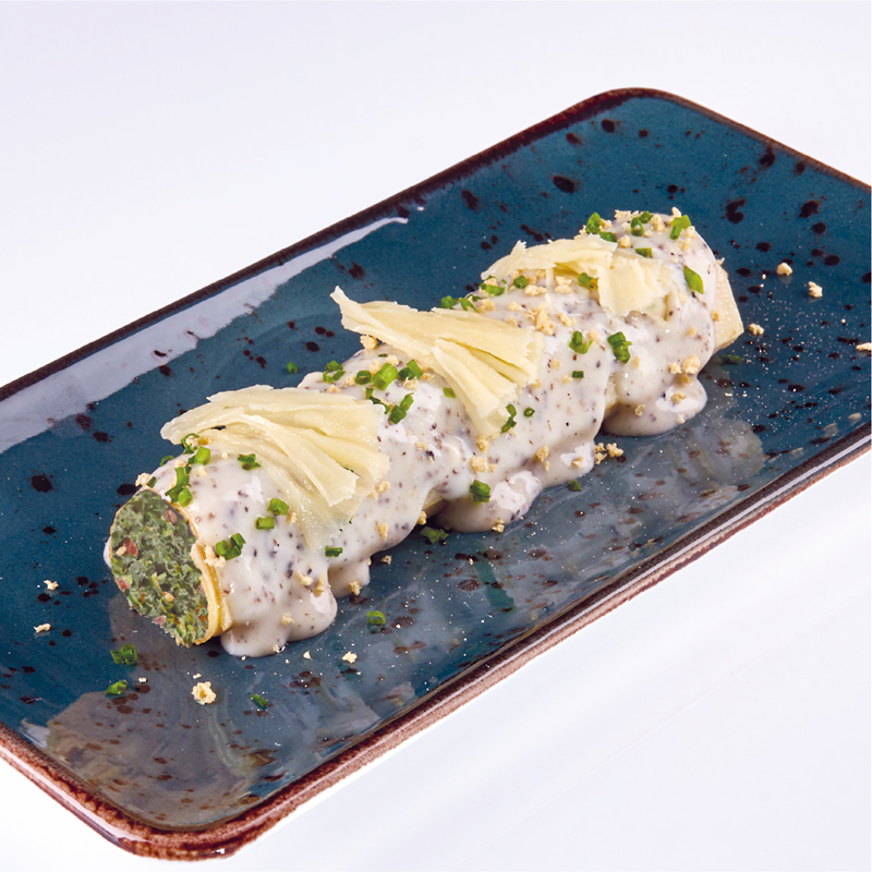 GRANDCANELON ESPINACAS Q. AZUL PASAS Y PIÑONES SUP. S/B 24u/140g