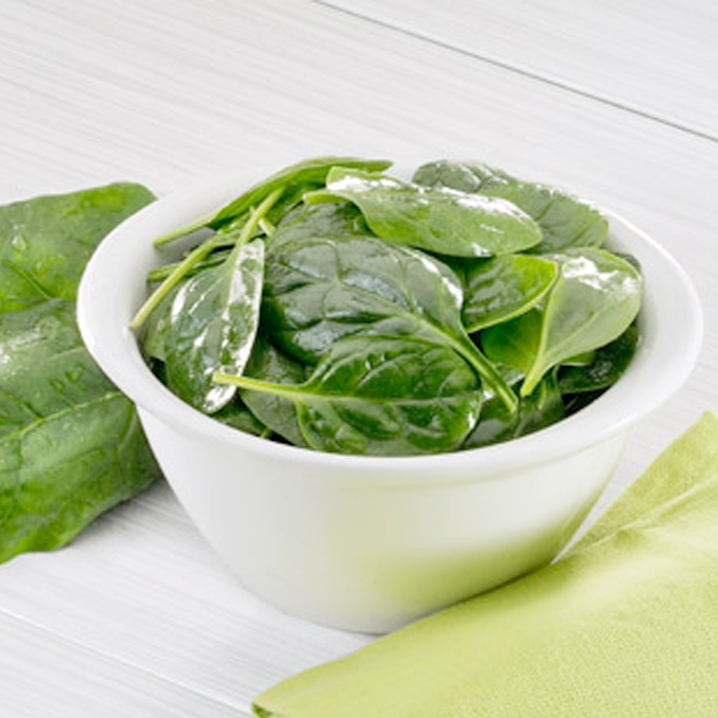 ESPINACA HOJAS PORCIONES (50g) 10/1Kg