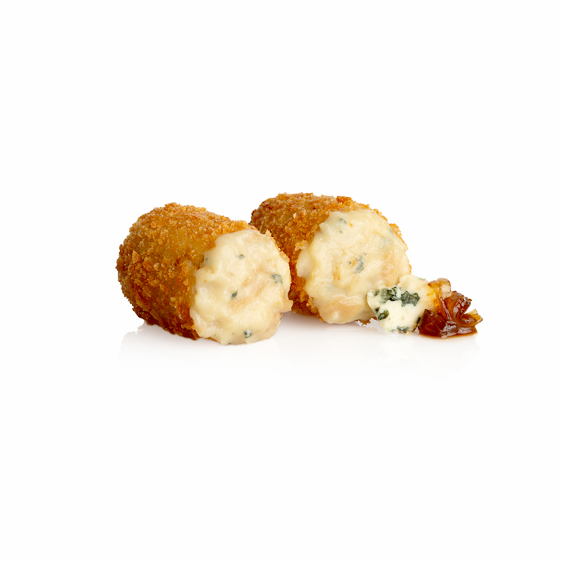 CROQUETA FORMATGE BLAU I CEBA CARAMELITZADA (30g) 4/1kg