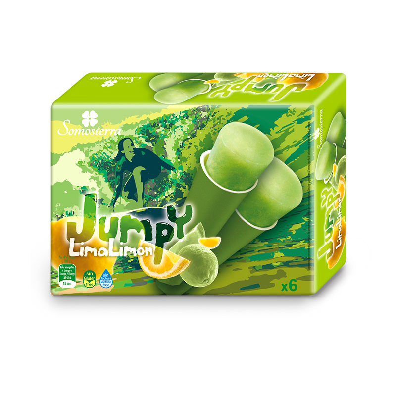 GELAT AIGUA JUMPY LLIMA LLIMONA S/G S/L 16/(6x110ml)