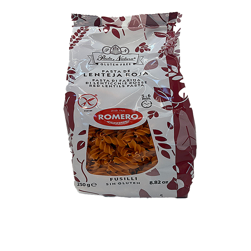 MACARRONS (FUSILLI) 100% LLENTIA VERMELLA S/GLUTEN 10/250g