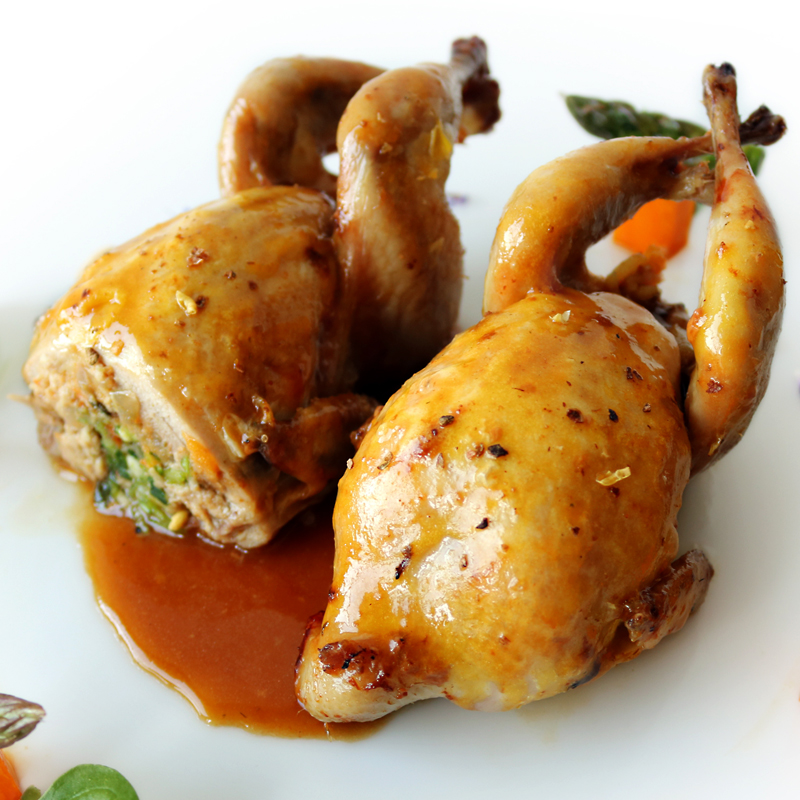 CODORNIZ RELLENA DE SETAS (C/HUESO) 10/(4x150gr)