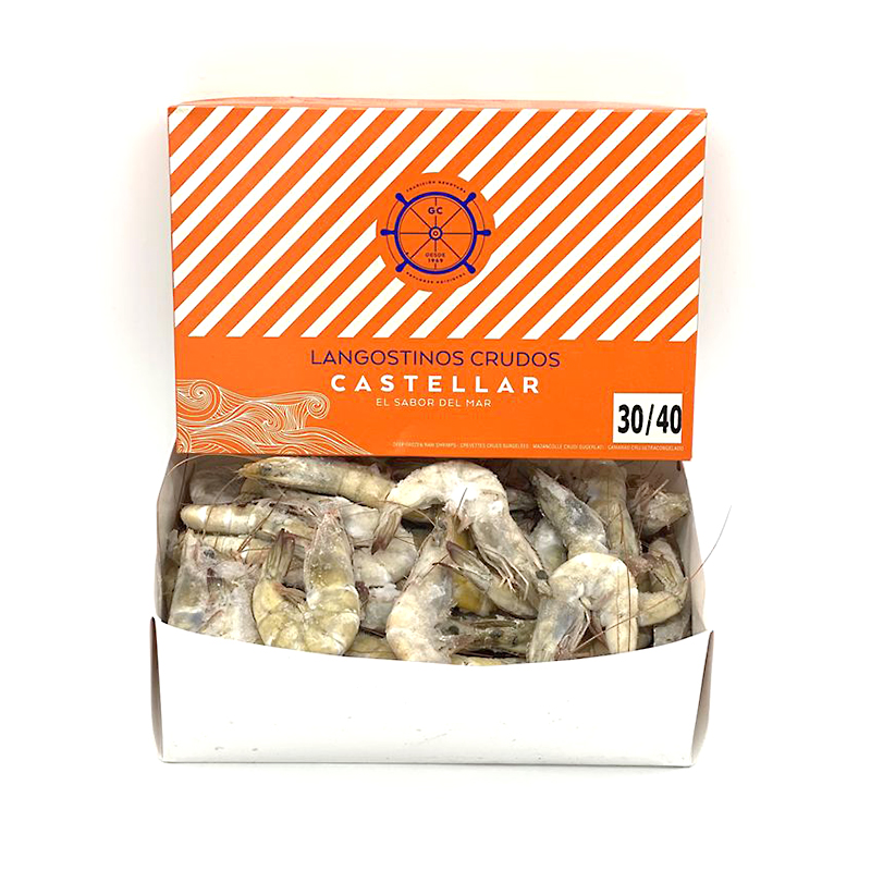 LANGOSTINO CRUDO VANNAMEI IQF (30-40)0% 6/2Kg 