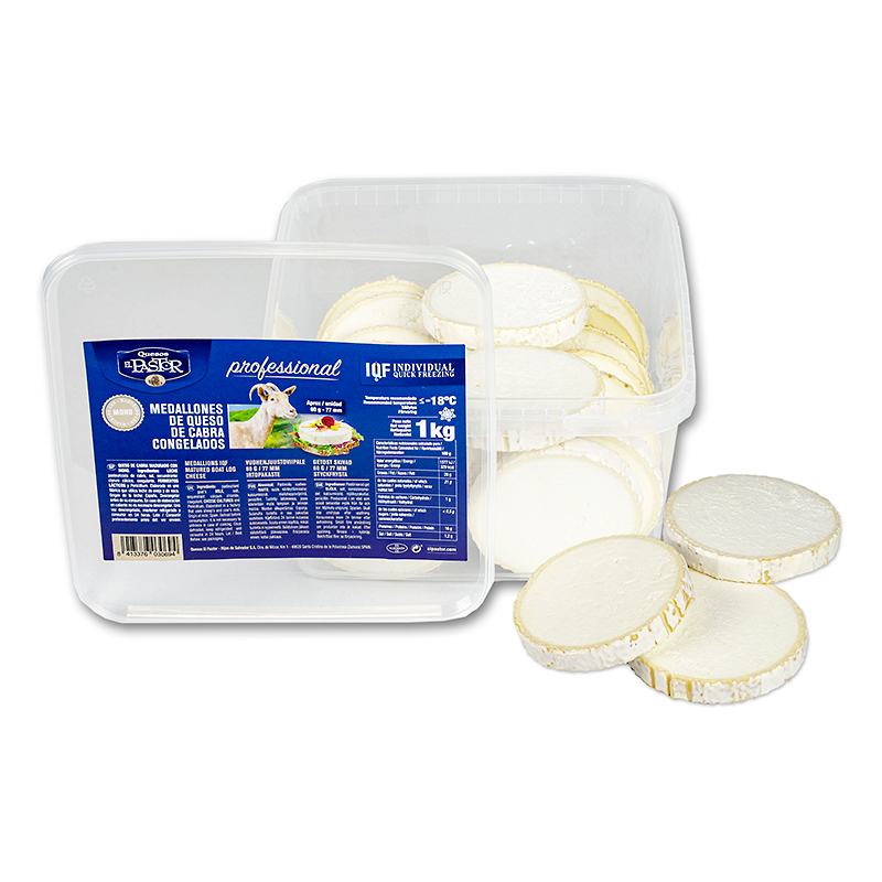 RULO DE CABRA MADURADO C/CORTEZA MEDALLÓN 77mm (60g) 4/1Kg