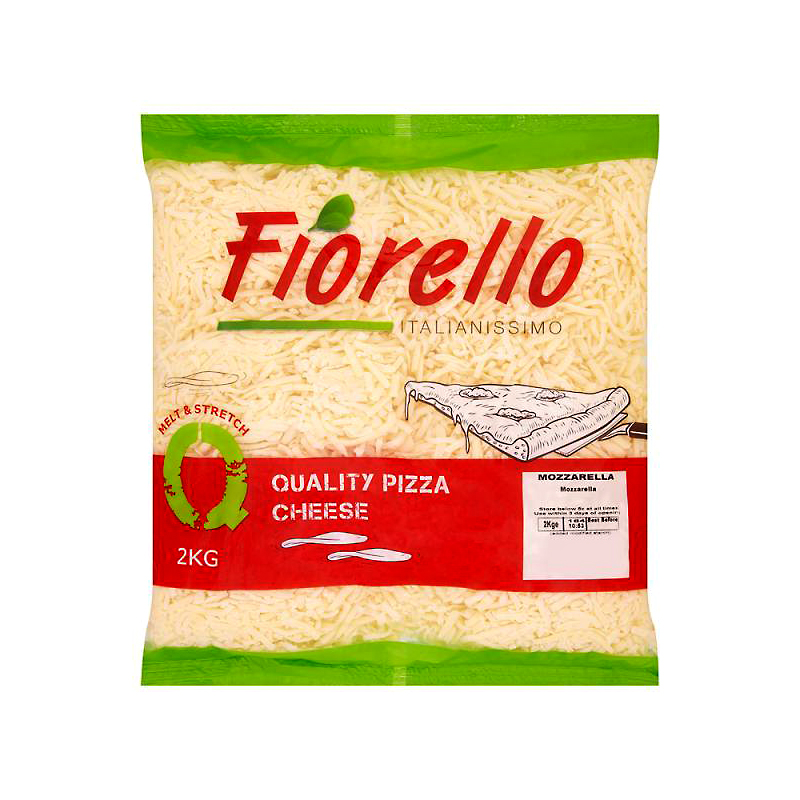 MOZZARELLA 100% RALLADA IQF 6/2Kg 