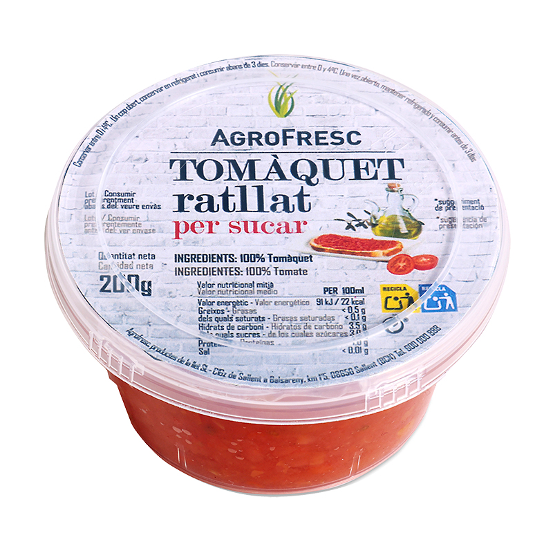 TOMÀQUET RATLLAT PER SUCAR 12/200gr