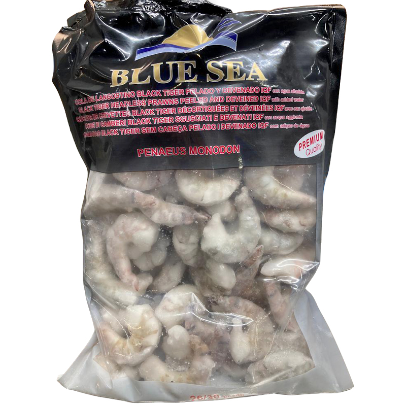 COLA BLACK TIGER (16-20 p/lb) PELADA DEVENADA 25% 10/1Kg