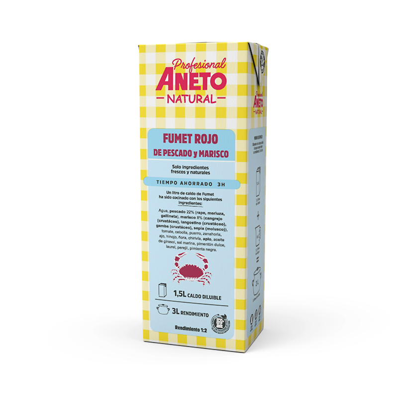 BROU FUMET VERMELL PEIX/MARISC CONCENT. 10/1,5L (1,5 = 3L)