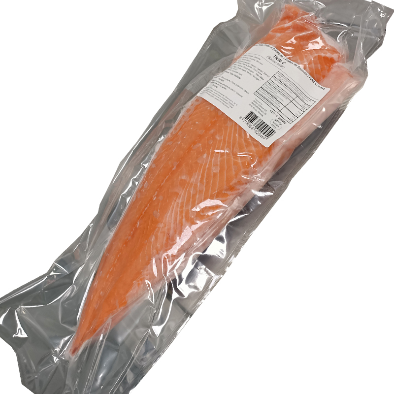 SALMÓN FILETE NORUEGO VACIO C/PIEL(1800-2200)(6u ap.)C.12Kg apx