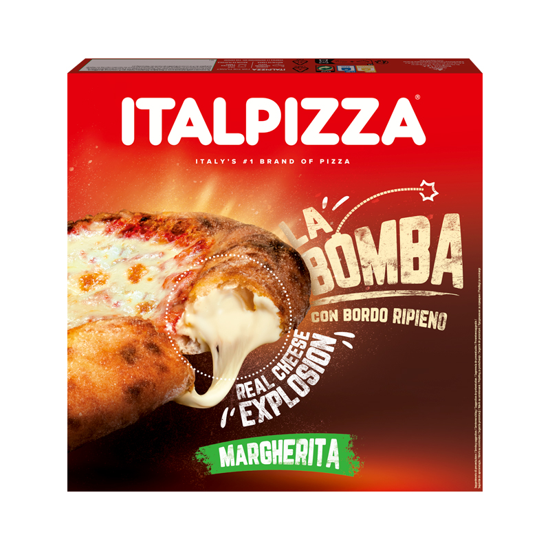 PIZZA MARGARITA LA BOMBA (25cm) ESTOIG 8/440gr
