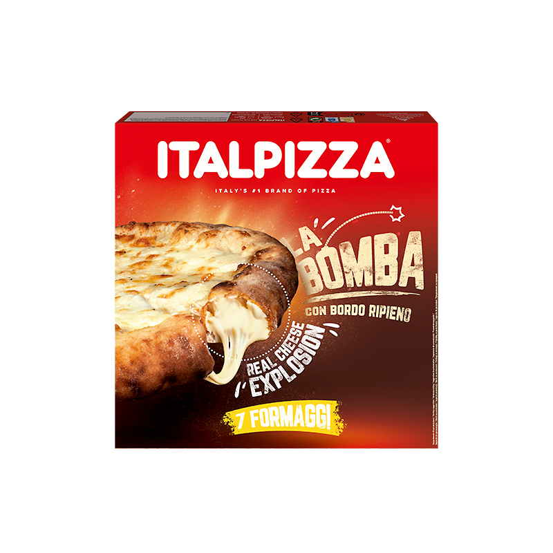 PIZZA FORMATGES LA BOMBA (25cm) ESTOIG 8/450gr