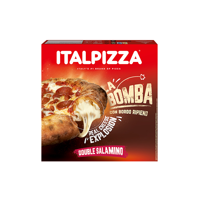 PIZZA DOBLE SALAMI LA BOMBA (25cm) 8/465gr