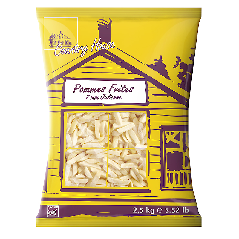 PATATA COUNTRY HOUSE JULIENNE 7X7mm  4/2.5Kg