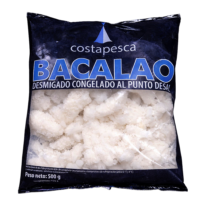 BACALLÀ ESQUEIXAT ISL.10% 8/500g.