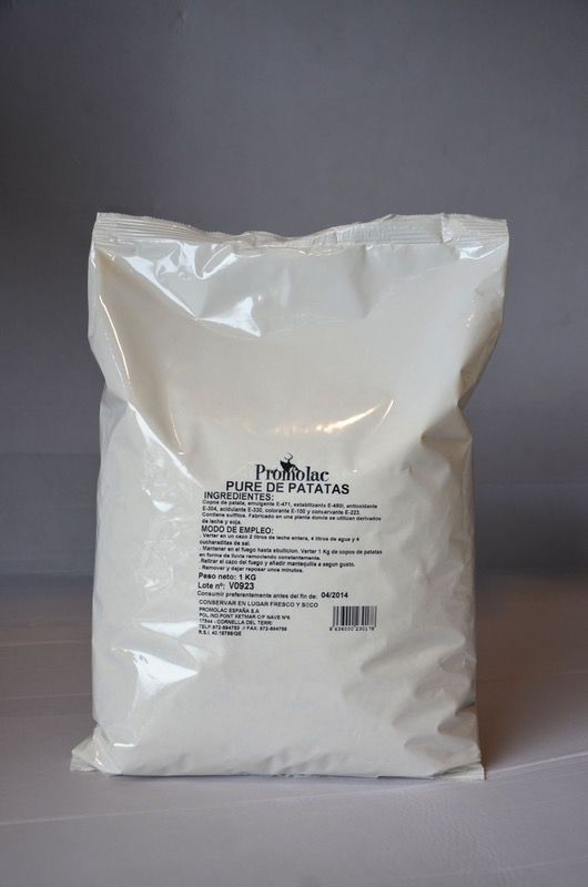 PURÉ DE PATATAS EN COPOS BOLSA 10/1Kg