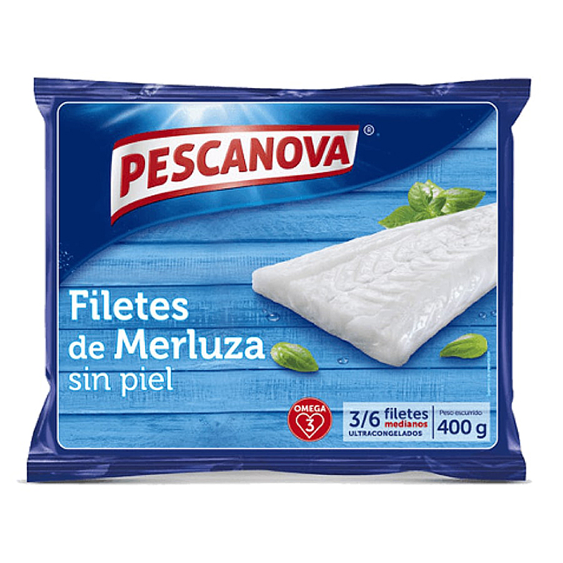 MERLUZA FILETE .S/P.BABY 10/400g. 